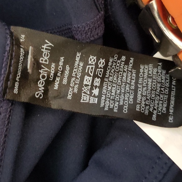 (M) NWT Sweaty Betty Power Cropped Yoga Athletic Activewear Workout Gym Stretch - Picture 4 of 11